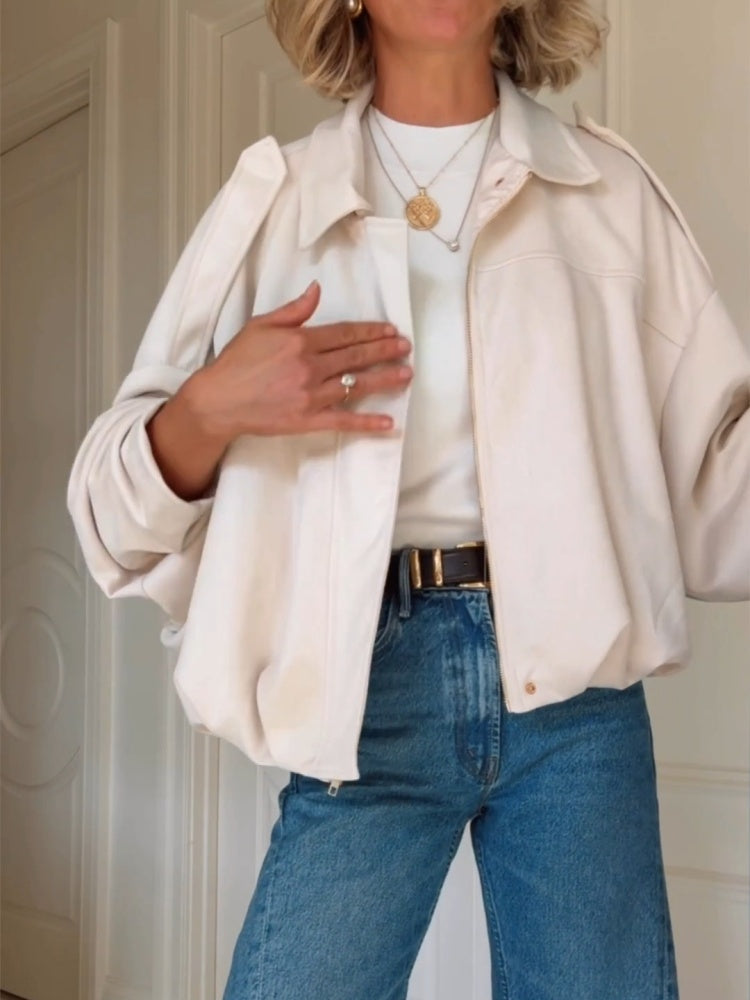 Oversized Batwing Wool Jacket