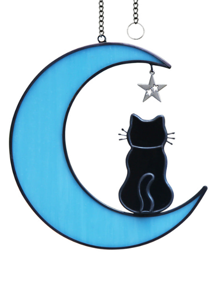 Cat on the Moon" Window Hanging Decoration