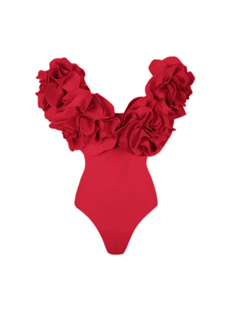 Strapless Solid Color Luxe One-Piece
