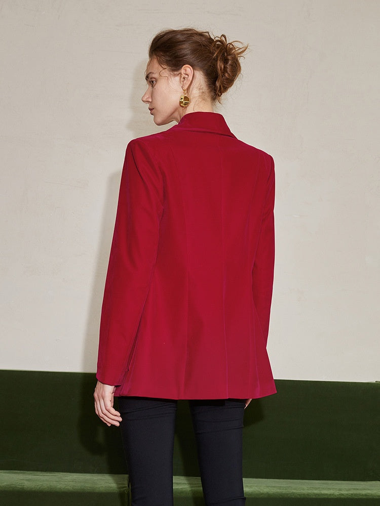 Bright Red Career Blazer