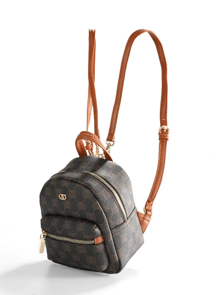 Checkerboard Design Backpack