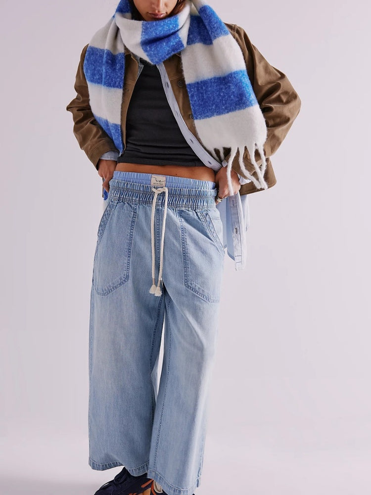 Utility Pocket  Straight Jeans
