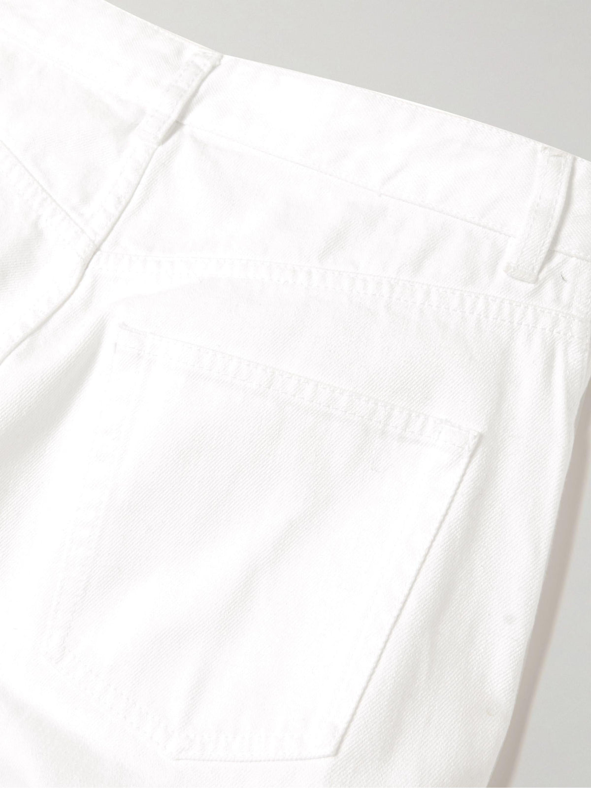 Ruffled Mid-Rise Wide-Leg Jeans