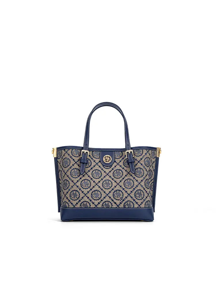 New Jacquard Star Mini Top Handle Tote Bag