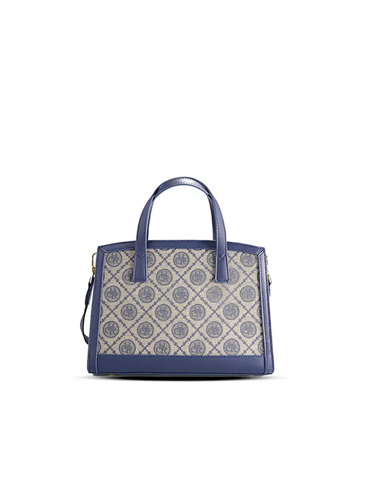 Jacquard Rhinestone Tote Crossbody Evening Bag
