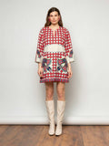 Bohemian Print Mini Dress