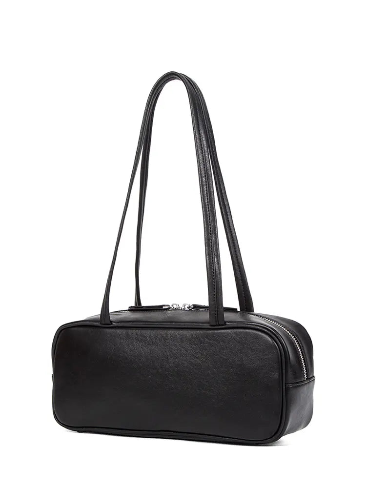 Belair Vegetable-Tanned Leather Baguette Evening Bag