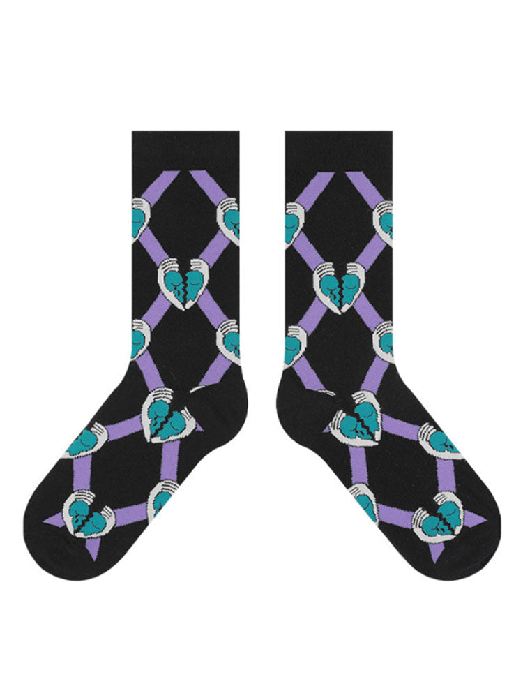 Cartoon Broken Heart Socks