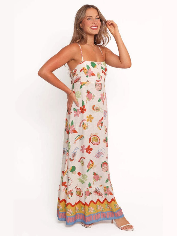 Simple Sleeveless Sling Dress