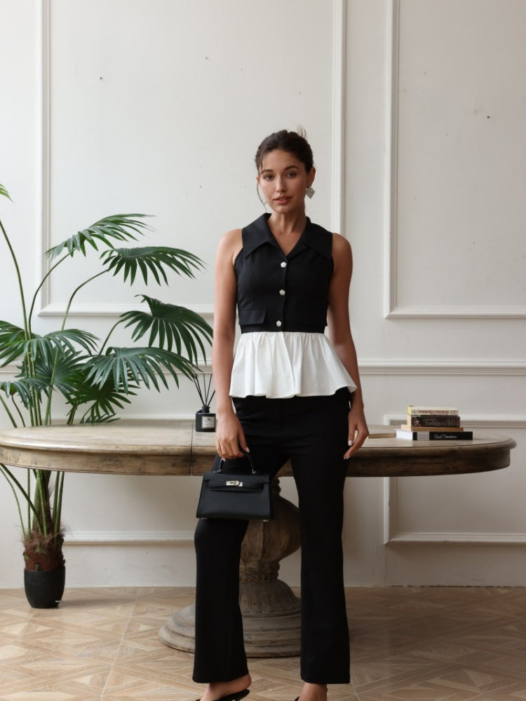 Designer Peplum Statement Top