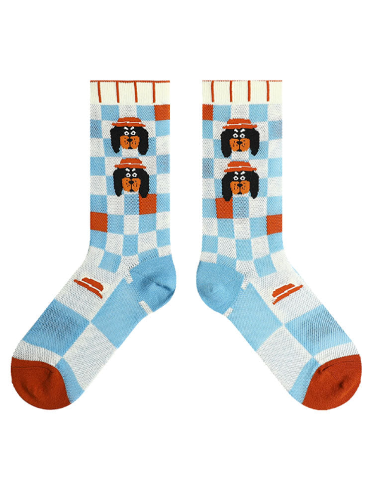 Cartoon Puppy Pattern Socks