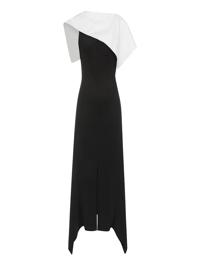 Sexy Black & White Bodycon Dress