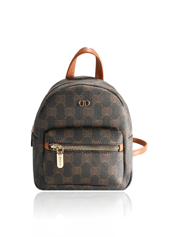 Checkerboard Design Backpack