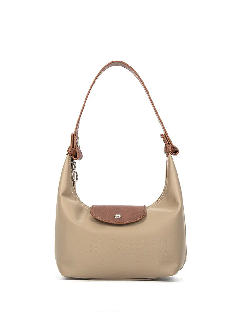 Colorblock PU Leather Dumpling Shoulder & Crossbody Bag