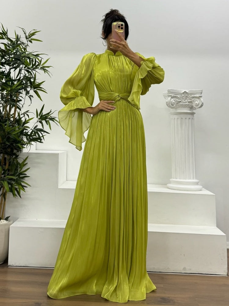 French  Inspired  Waist  Maxi Dress