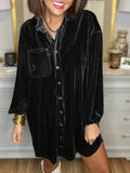 Casual Loose Shirt Dress