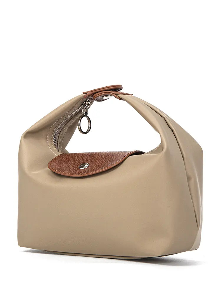 Colorblock PU Leather Dumpling Shoulder & Crossbody Bag