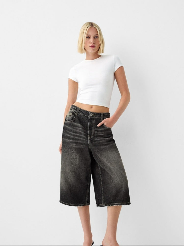 Low-Waisted Seven-Point jeans
