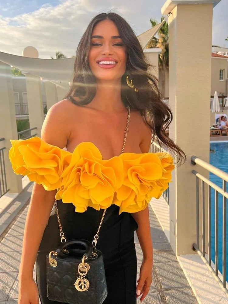 Strapless Solid Color Luxe One-Piece