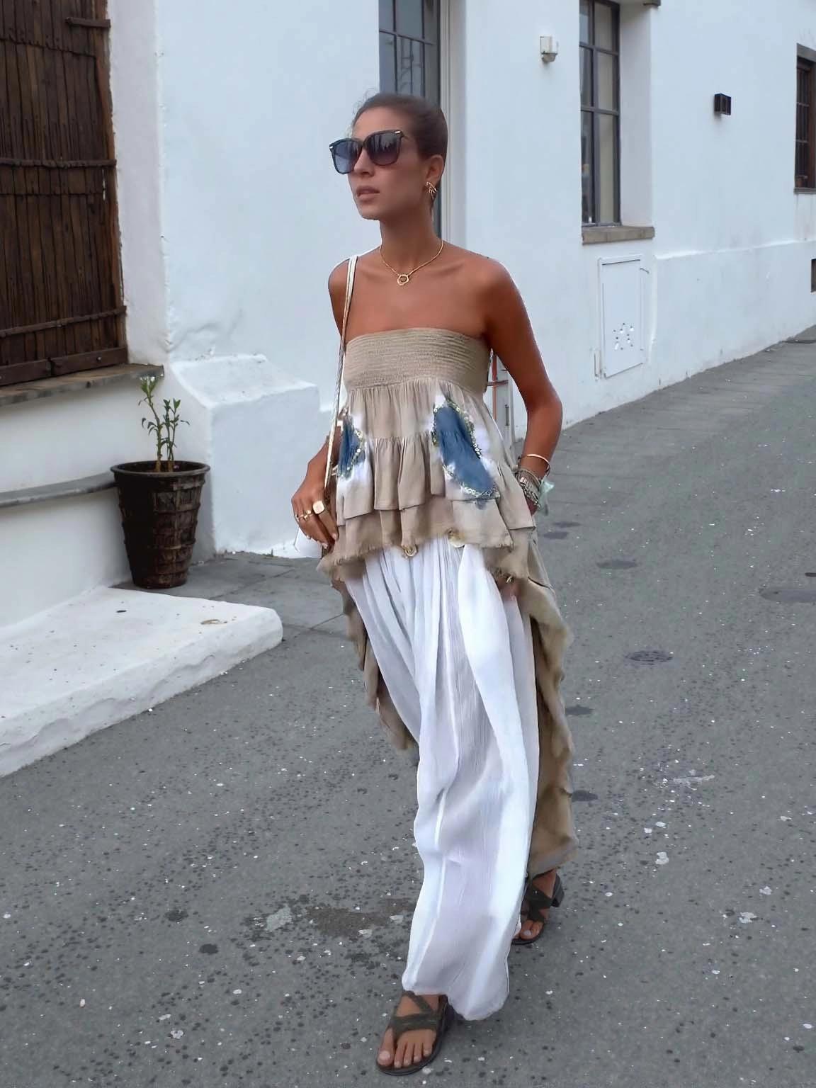 Bohemian Harem Pants Set
