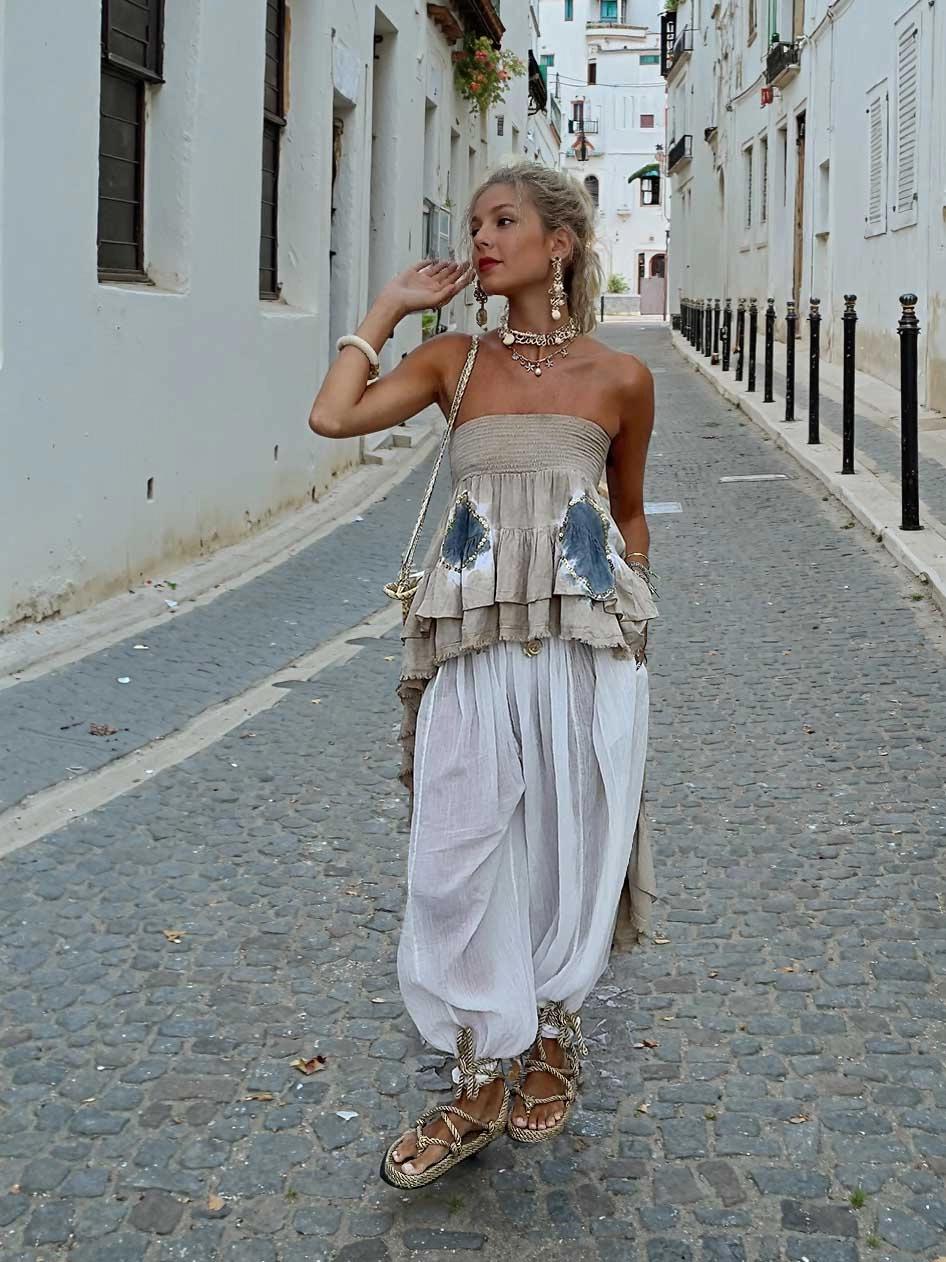 Bohemian Harem Pants Set