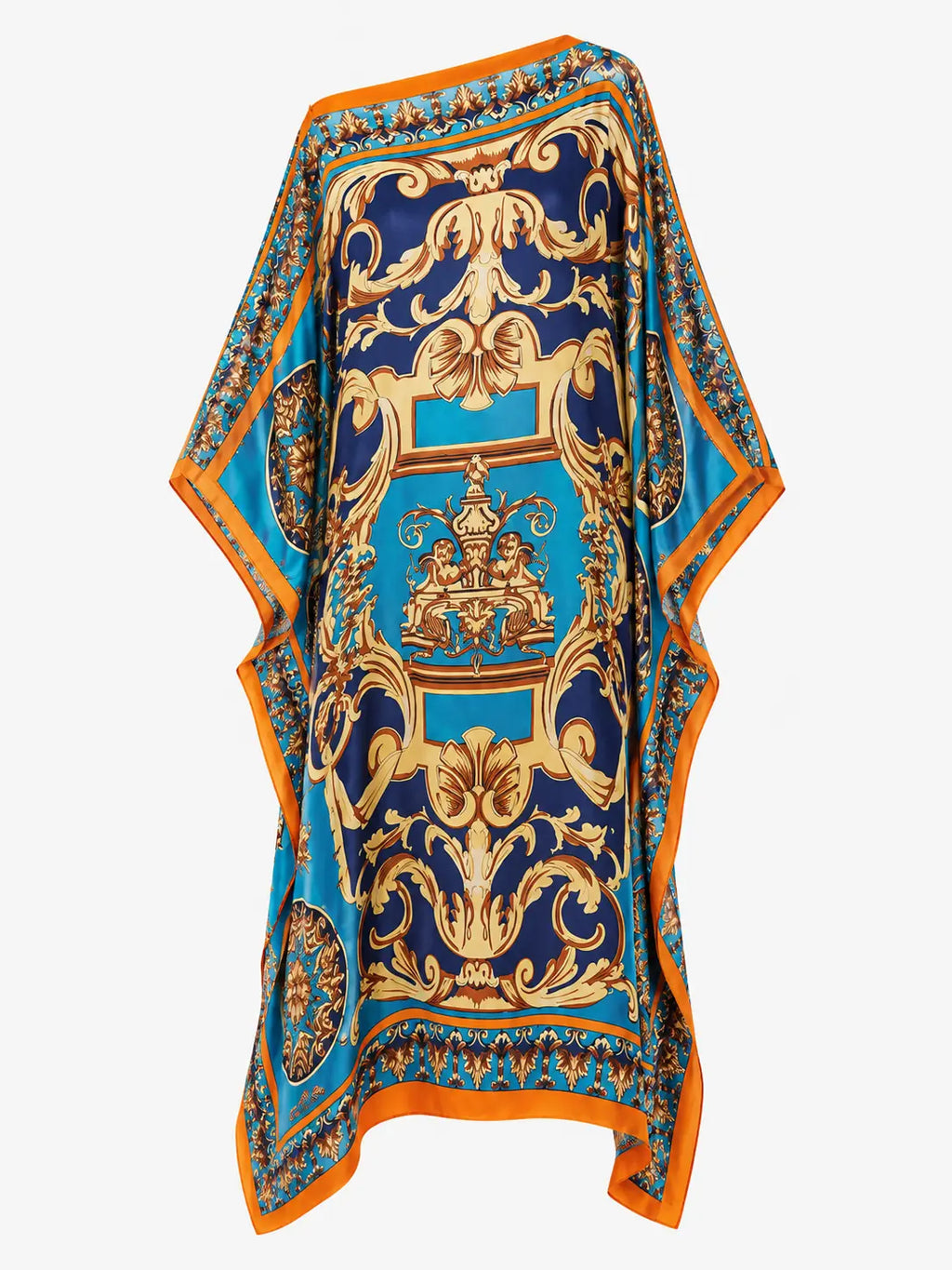 Ornate Draped Kaftan Maxi Dress