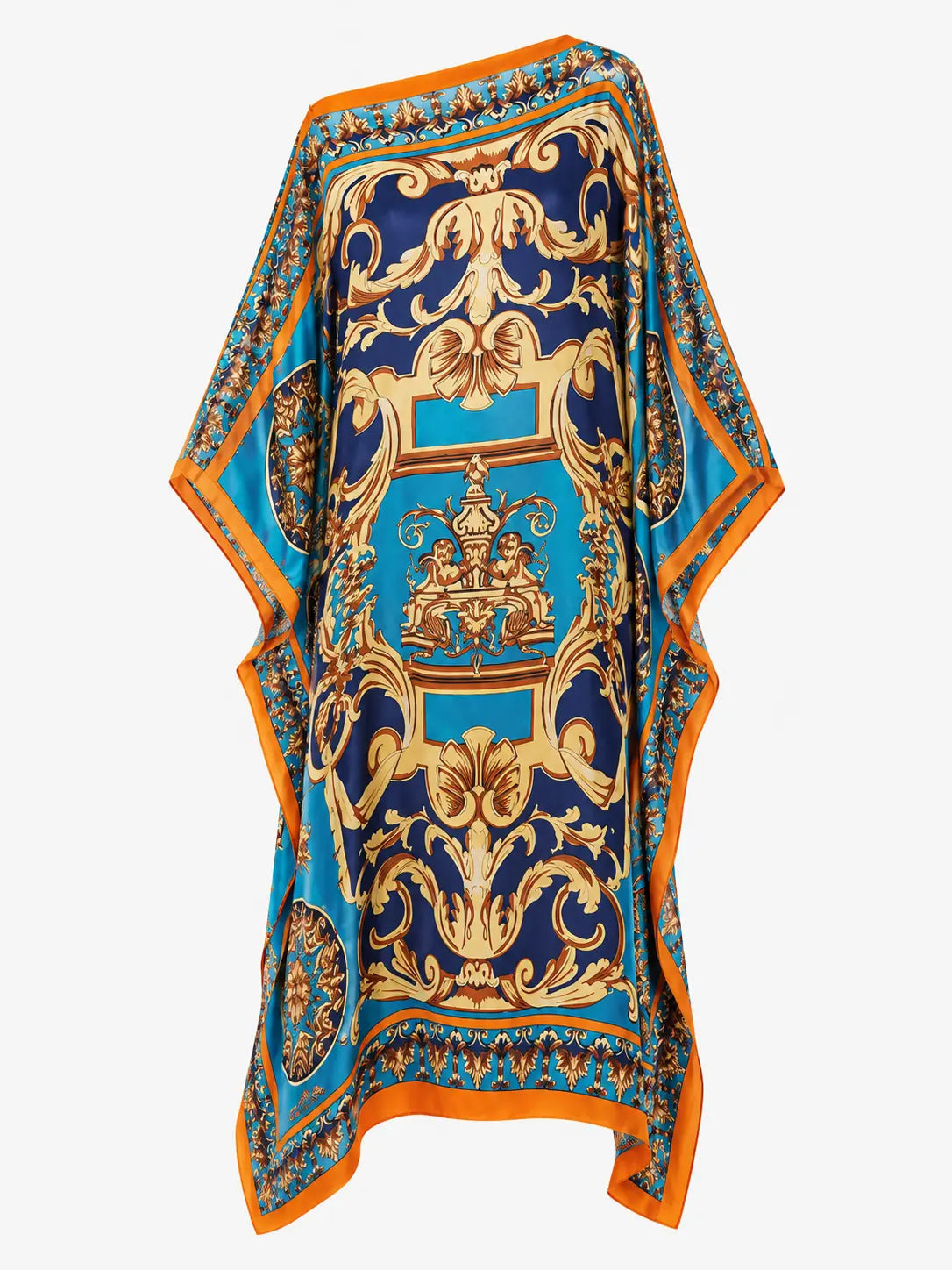 Ornate Draped Kaftan Maxi Dress