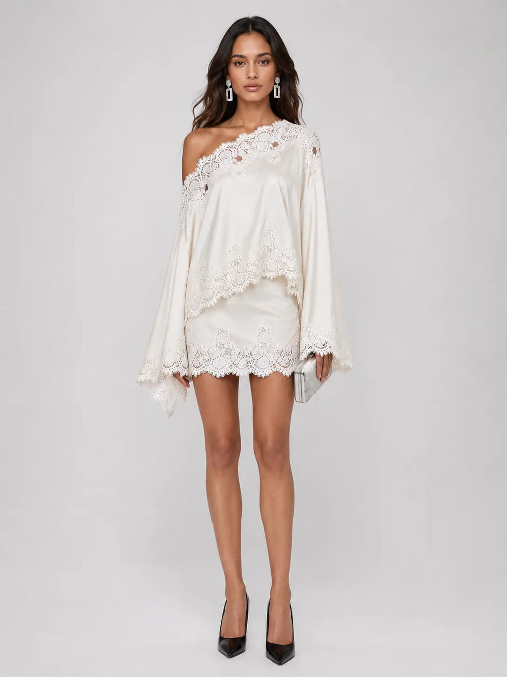 Asymmetric Lace Mini Set