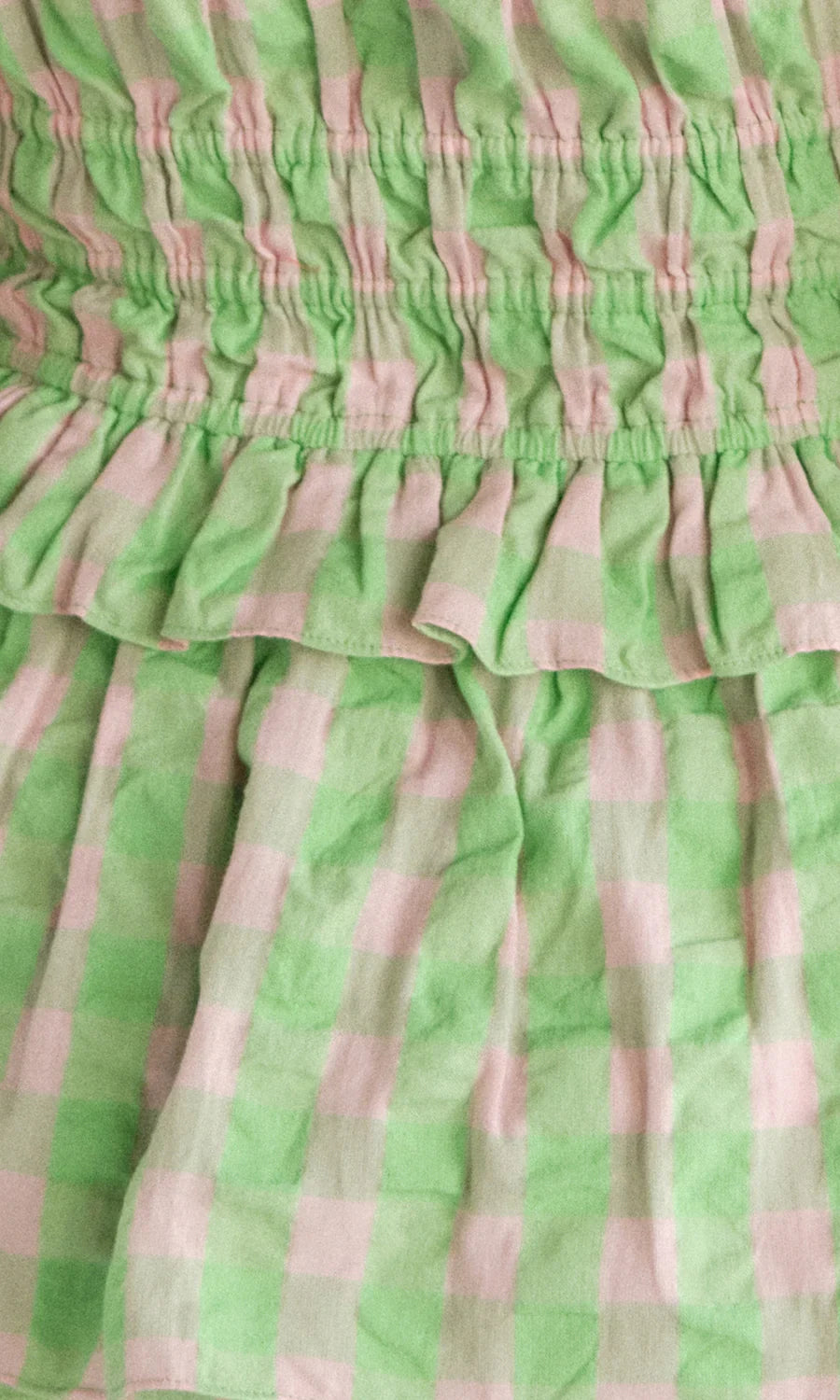 Green plaid set