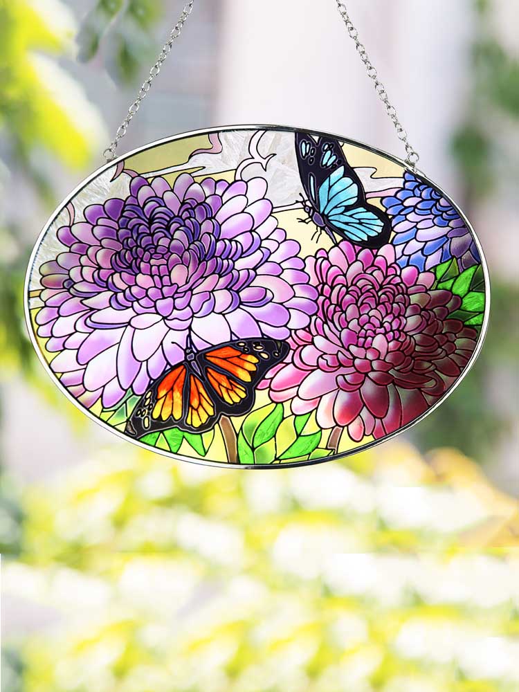 Butterfly and Floral Pattern" Hanging Decoration