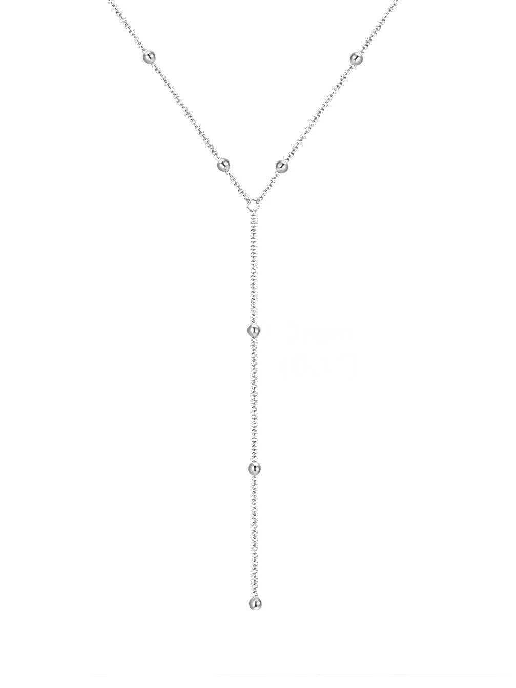 Geometric Tassel Bead Necklace