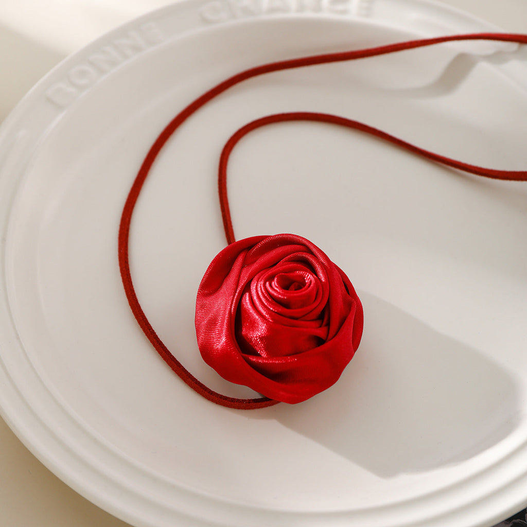 Rose Vintage Satin Choker