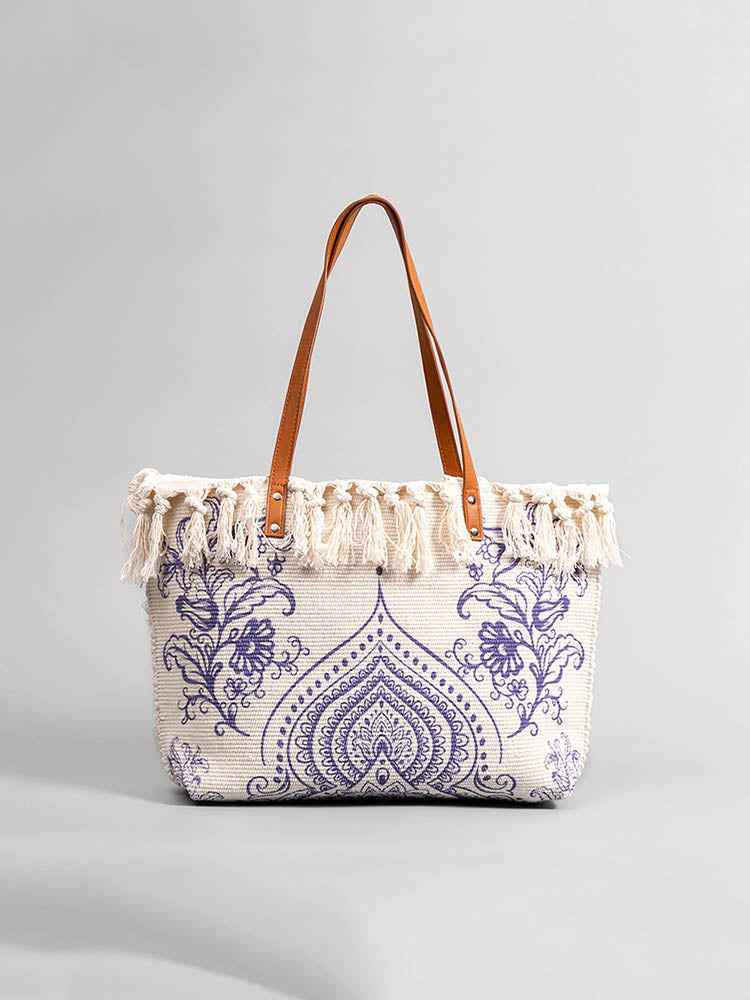Canvas Printed Shoulder Bag