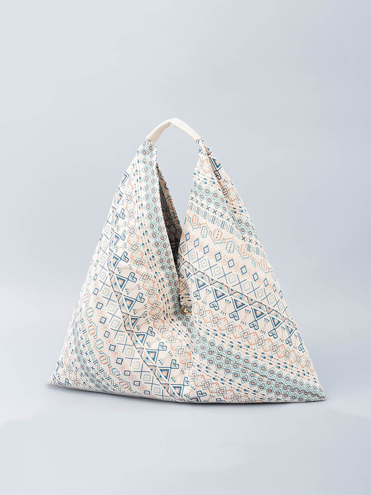 Canvas Triangle Bag - Printed