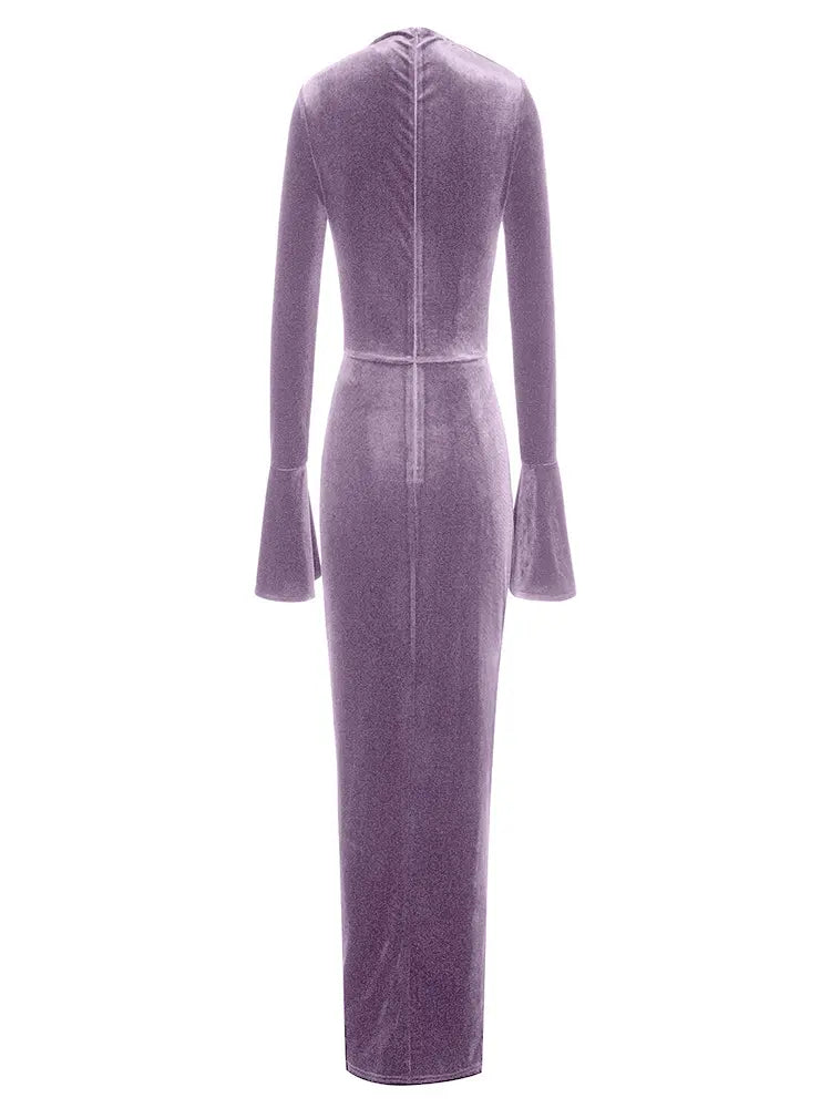 Asymmetric Neckline Fitted Dress