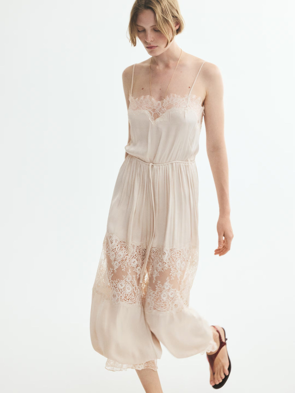 Romantic Drawstring Harem Jumpsuit
