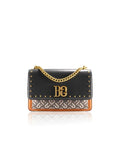 Vintage Studded Chain Crossbody Box Bag