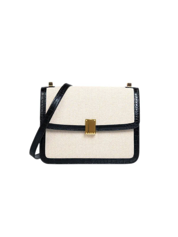 Minimalist Canvas Crossbody Shoulder Bag for Women