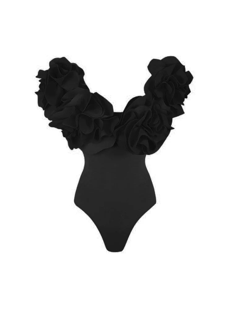 Strapless Solid Color Luxe One-Piece