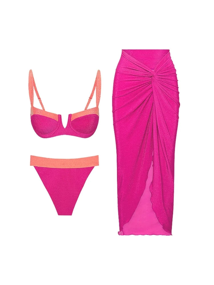 Fluorescent Sexy Bikini Set