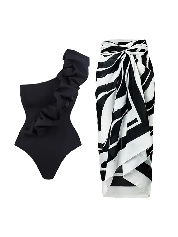 Solid One-Piece Swimsuit