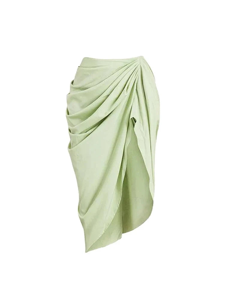 Apple Green Vintage Style Swimsuit Set
