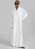 Oversized Slit Shirt Dress