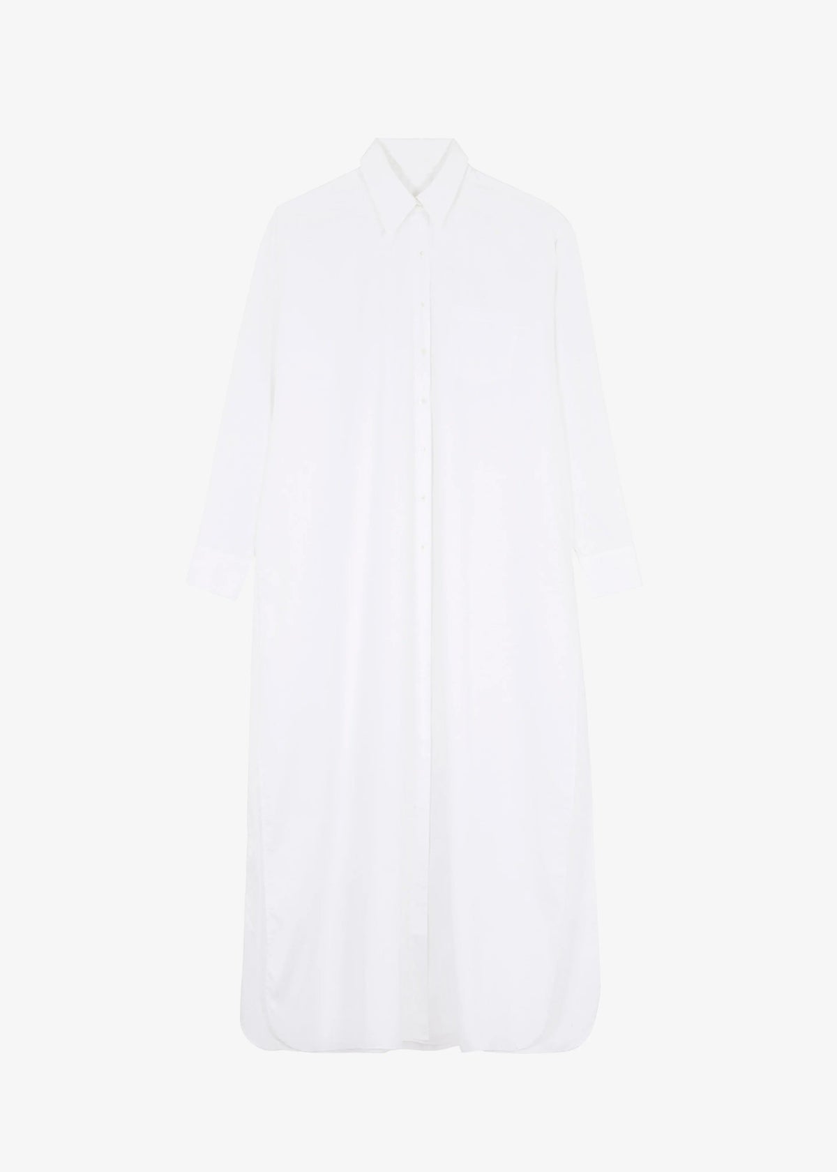 Oversized Slit Shirt Dress