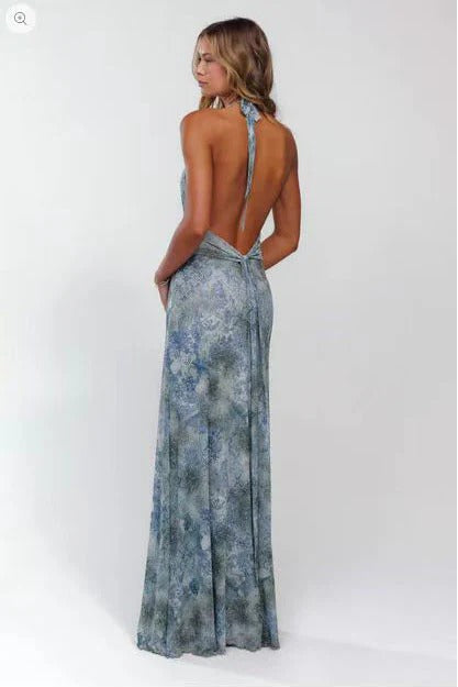 Camoni Polka Dot Diary Maxi Dress