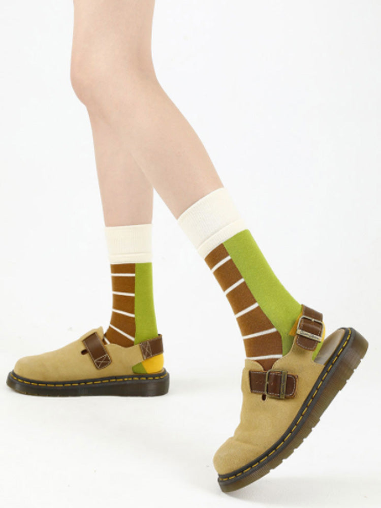 Sweet  Print Knee-High Socks